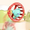 Wind-up Cartoon Chick Toy 360 Degrees Rolling Wheel Chick Toy Educational Toddlers Boys Girls Spring Clockwork Animal Spinner Wheel Toy