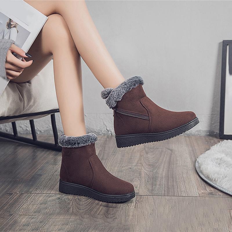 Модные зимние новые женские зимние сапоги, теплые бархатные ботильоны 2024 года, модные высокие короткие сапоги на платформе, женские хлопковые туфли больших размеров