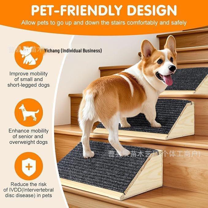 Деревянный пандус для домашних животных: Низкоугловые ступеньки для маленьких собак и кошек