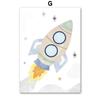 Sun Rainbow Moon Stars Planet Rocket Cartoon Explore Wall Art Canvas Painting Posters And Prints Pictures Baby Kids Room Decor