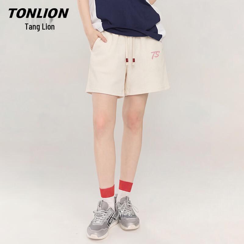 Женские вафельные широкие спортивные шорты TonLion