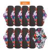 10Pcs M Size Women Reusable Waterproof Bamboo Charcoal Menstrual Pad