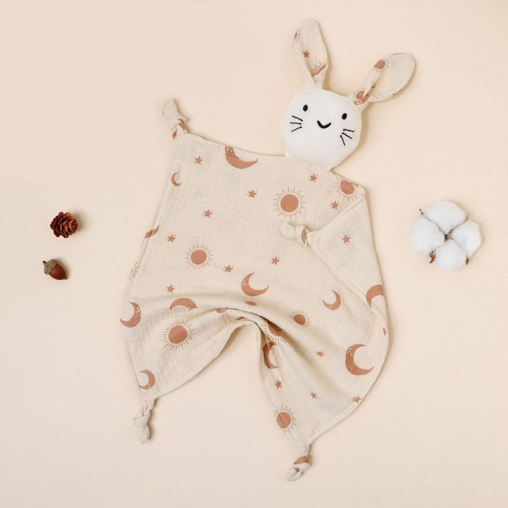 Printed Design Muslin Comforter Blanket Soft Material Cute Cat Kids Sleep Toy For Kids