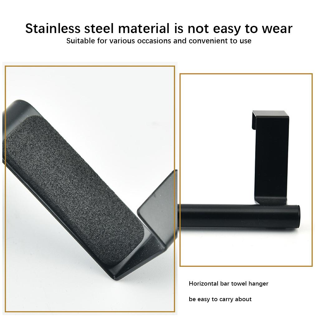 Подставка для полотенец, дверца шкафа из нержавеющей стали, универсальная штанга для подвешивания, держатель без проколов, для кухни, для дома, ванной комнаты