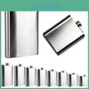 Vintage Style Stainless Steel Flask Portable Outdoor Camping Hip Flask