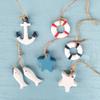 30pcs/set Nautical-Decor Set: Mini Anchor, Lifebuoy-Starfish For Coastal For Party Festive Holiday DIY Wall Doors Decorations
