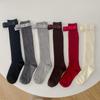 Bowknot Female Hosiery Casual Bow Middle Tube Socks New Winter Compression Stocking  Autumn Winter