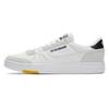 LT Court White Black Unisex Sneakers Team-Yellow 100033445