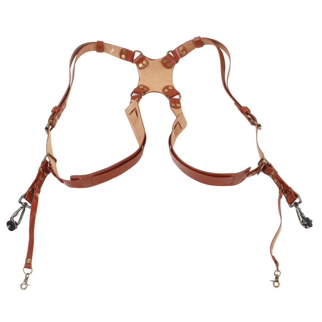 Ремень-разгрузка для камеры кожаный двойной плечевой ремень-разгрузка аксессуары для цифровой камеры зеркальной камеры X-типа,