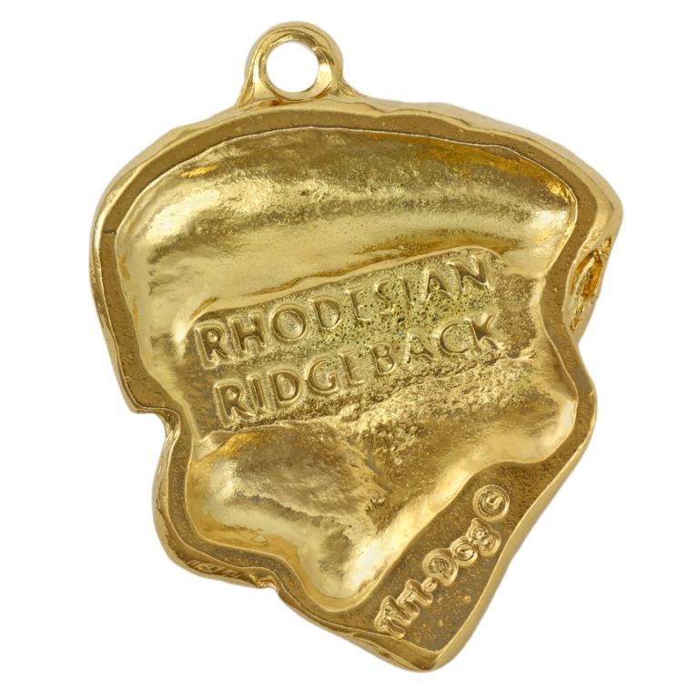 Rhodesian Ridgeback, African Lionhound - necklace with a dog in a gift box, gold-plated pendant for a dog lover, striking jewelry by Art-Dog