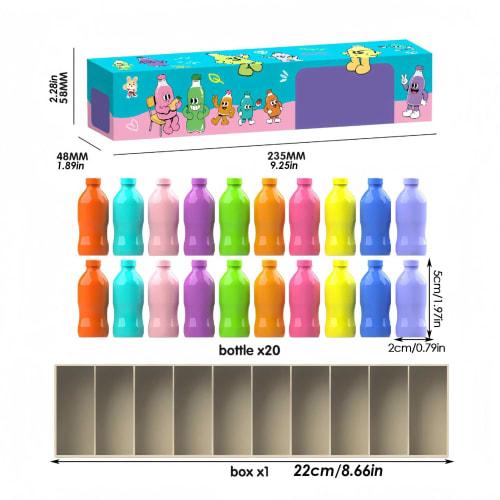 Memory Matching Game - Guess the Bottle Game | Beach, Classroom, Garden, Picnic Educational Toy for Kids and Adults, Boys and Girls