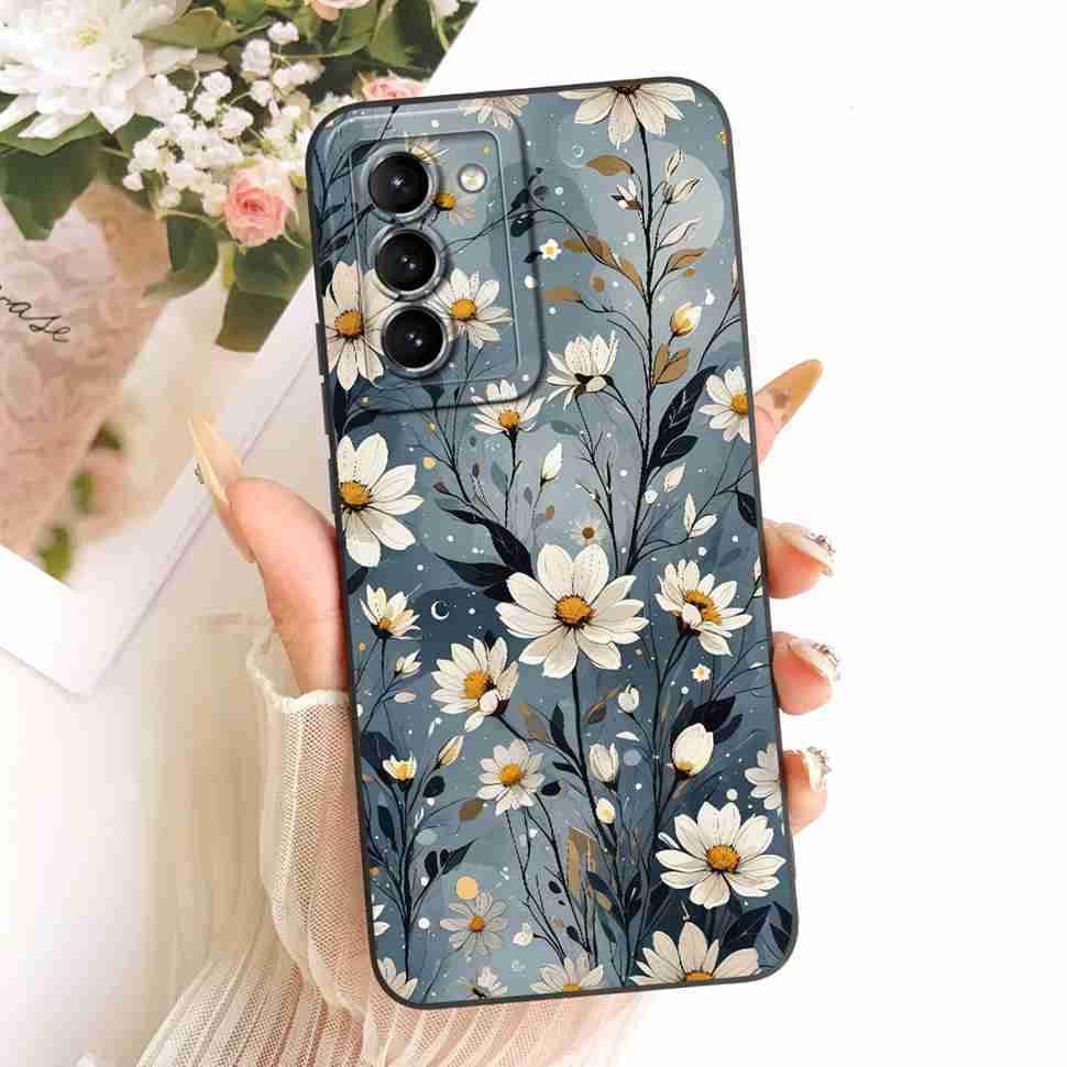 Чехол для Samsung Galaxy S21 5G Новый дизайн Цветочный принт Мягкий силиконовый чехол для Samsung S21 5G SM-G991B SM-G991B/DS Чехлы для телефона