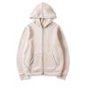 Cardigan Hooded Sweatshirt Solid Color Sportswear Top Autumn and Winter Unisex Zipper Sweater