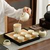 Company Activities Planning Business Ru Kiln Simple Ancient Rhyme Tea Set High-end Retro Home Open Teapot