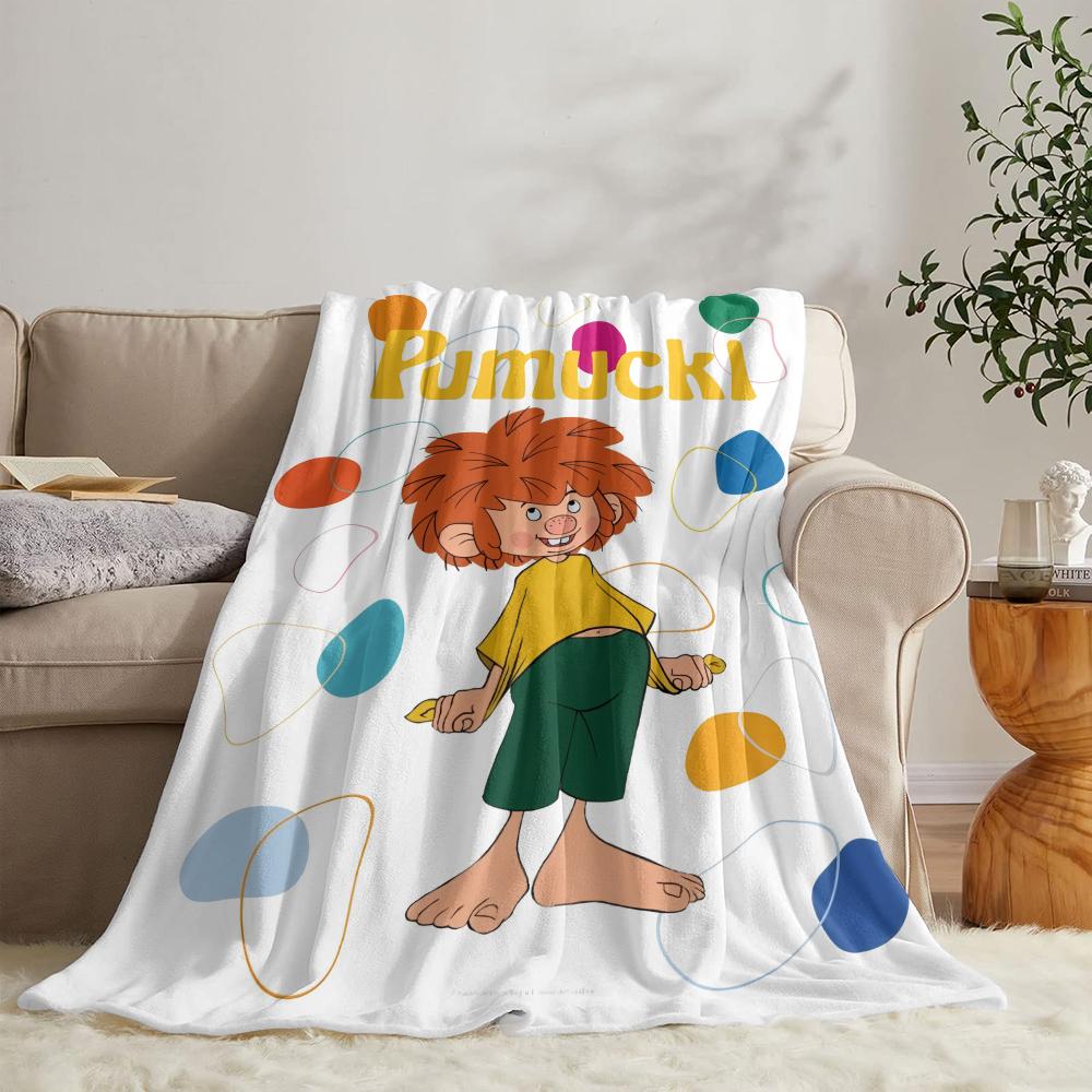 P-Pumuckl Плед Мягкий Фланелевый Плед Летнее Одеяло Легкое Уютное Одеяло для Сна на Диван Кровать Путешествия