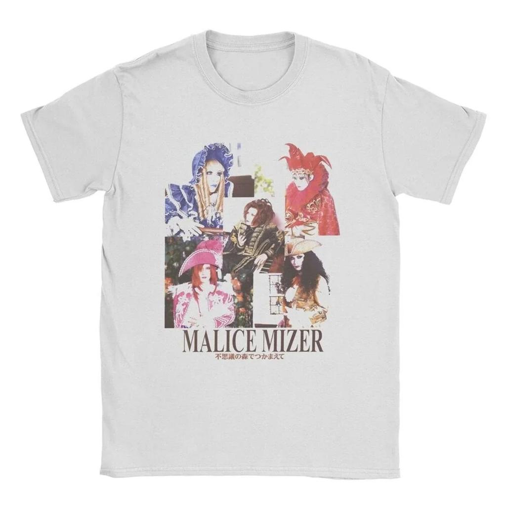 Летняя мода 2026 Модная футболка Мужчины Женщины Винтажный топ Malice Mizer Певец группы Винтажные футболки Круглый вырез Рок-музыкант Футболки с коротким рукавом Мерч