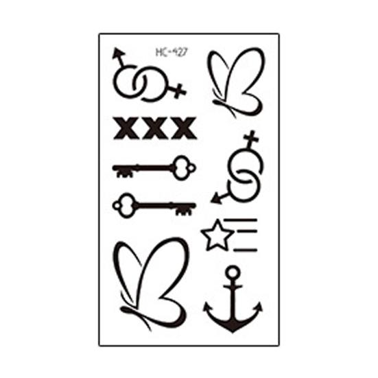 Тотемная татуировка водонепроницаемый безопасный черный цвет Популярная одноразовая наклейка на руку для вечеринки