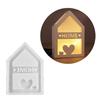 Handmade Casting Molds Love House Silicone Mould Combination Pouring Molds Ornament Plasters Molds Epoxy Resin Molds
