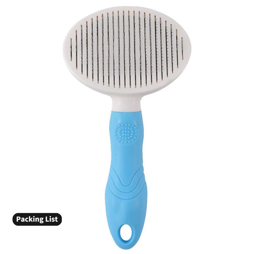 Cat Grooming Brush Self Cleaning Slicker Brushes for Dogs Cats Pet Brush Tool Gently Removes Loose Undercoat Mats Tangled Hair Massage-Self