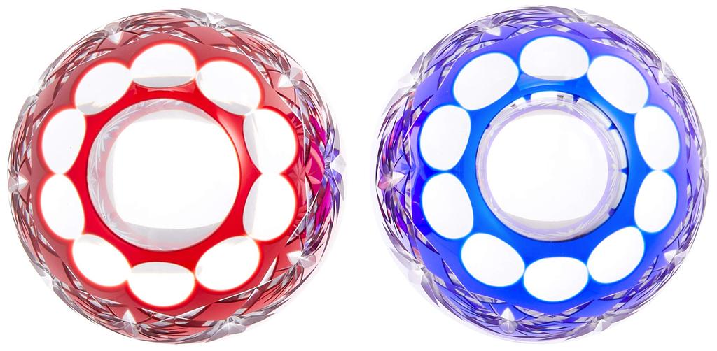 Tajima Glass Edo Kiriko Star Kiriko Glass Sake Cups (Pair) TG98-203-2