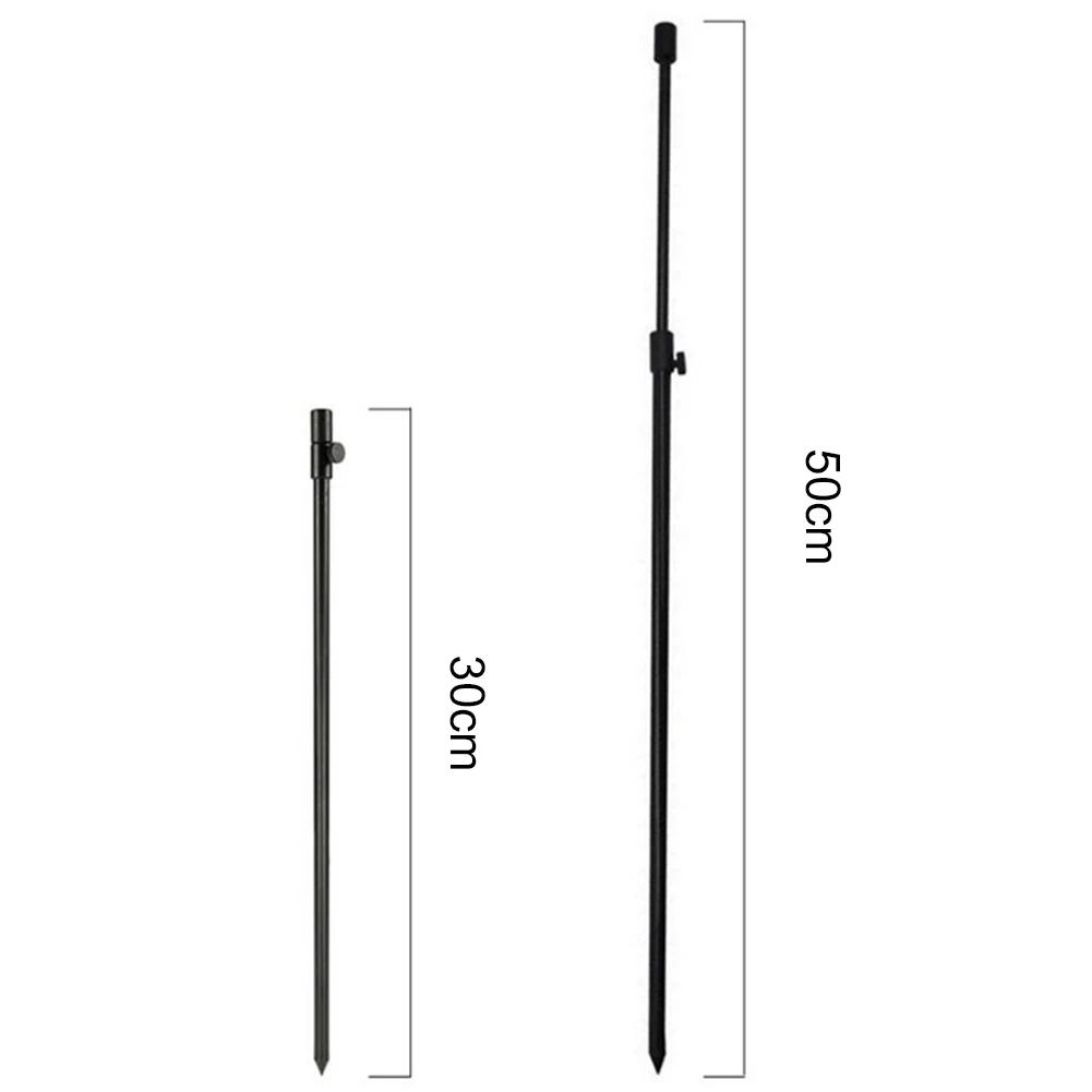 1 шт. рыболовная банка палка карповая сигнализация поклевки удлинитель удилища регулируемый черный алюминиевый удилище поддержка удилища рыболовные снасти