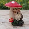 Креативная статуя животного, водонепроницаемая миниатюрная статуэтка, скульптура, сова, гриб, украшение для улицы