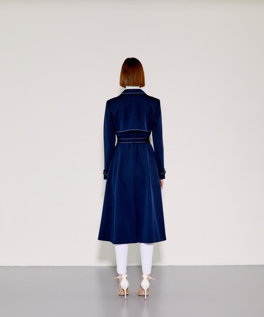 Chaenewyork The Tailored Trench Coat [Navy]