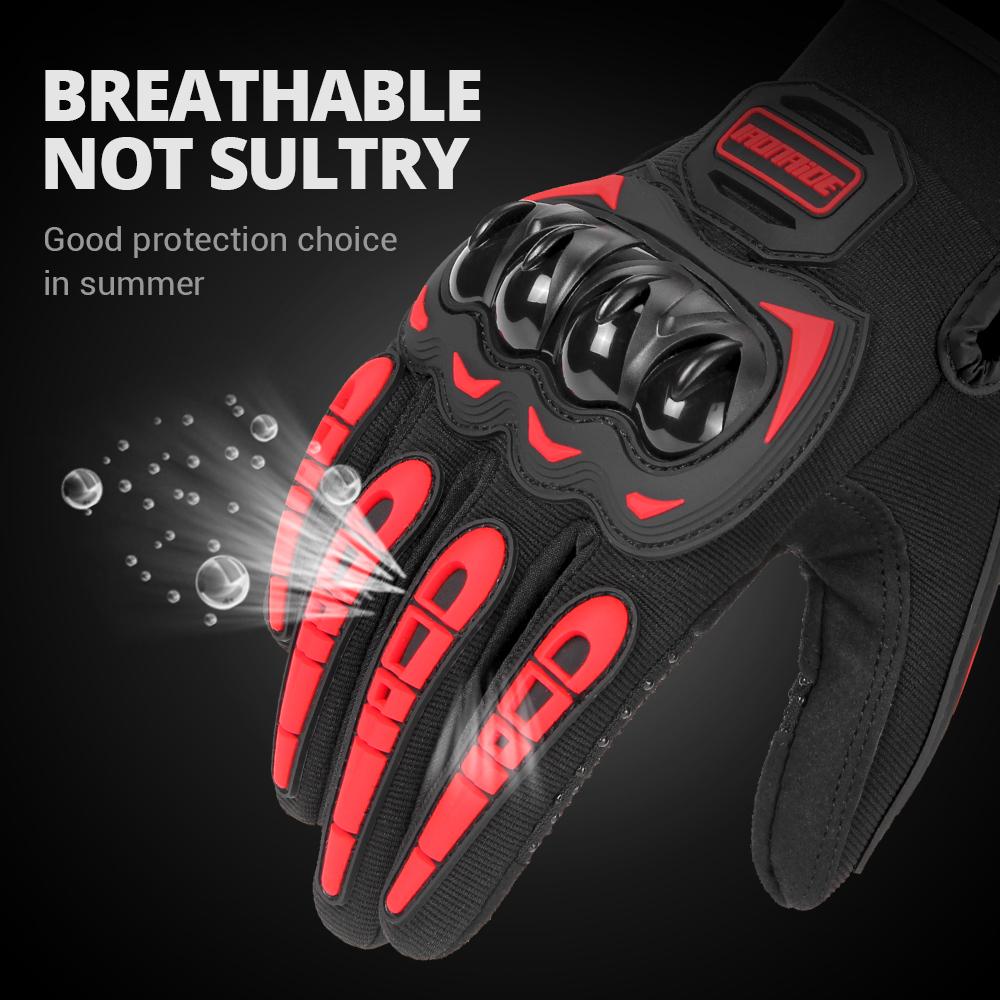 Biker Motor Riding Gloves Waterproof All Weather Motorbike Motor Cycle Gloves Knuckle Protection