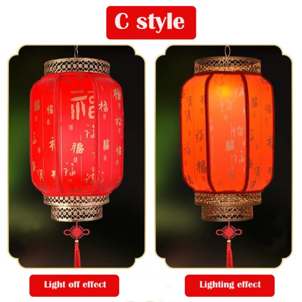 Водонепроницаемый Новогодний Фонарь Антикварный Красный Фонарь Украшение на Китайский Новый Год