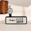 3D Printed The Click Here Surprise Butto Hilarious Prank Gift Funny Pop-Up Middle Finger Fidget Toys