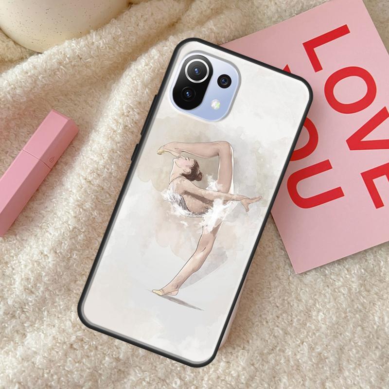 Gymnastics Oil Painting For POCO F3 F1 M3 M4 X3 Pro GT X4 Pro Phone Case For Xiaomi Mi 11 Lite 12 11T Pro Cover