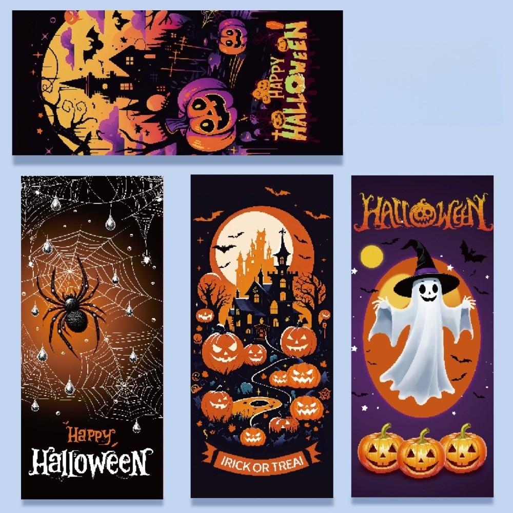 50pcs Exquisite Snacks Candy Biscuit Bag Reusable Drawstring Bag Halloween Candy Bag For Kids