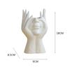 1pc Body Art Ceramic Vase Face Ceramic Vase Creative Flowerware Home Decor Living Room Decorations