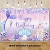 2D Фон для детской фотографии на тему медуз, кораллов, русалок