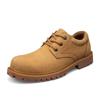 Fashion British Style Retro Khaki Men's Workwear Shoes Thick Soled Wear-resistant Business Office Casual Shoes Men's Oxford Shoes