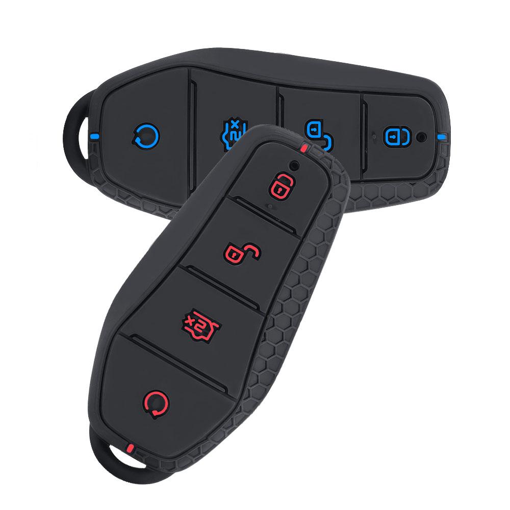 Новый модный силиконовый держатель чехол для ключа для BYD Atto 3 Han EV Dolphin Song PRO Max Tang DM Yuan Dolphin E2 Qin PLUS Чехол для автомобильного ключа