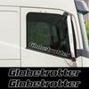 2 шт. Наклейки на боковые окна грузовика Globetrotter для Volvo FH HGV Виниловый декор Наклейки Тяжелый Большой Грузовик Авто Тюнинг Аксессуары