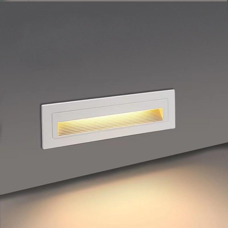LED IP65 Waterproof Stairs Step Light Outdoor Wall Lamp Corner Garden Street Footlight Recessed for Porch Yard Balcony 220V