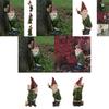 Naughty Gnome Garden Funny Ornament Durable Resin Dwarf Lawn Yard Outdoor Decor Sculpture