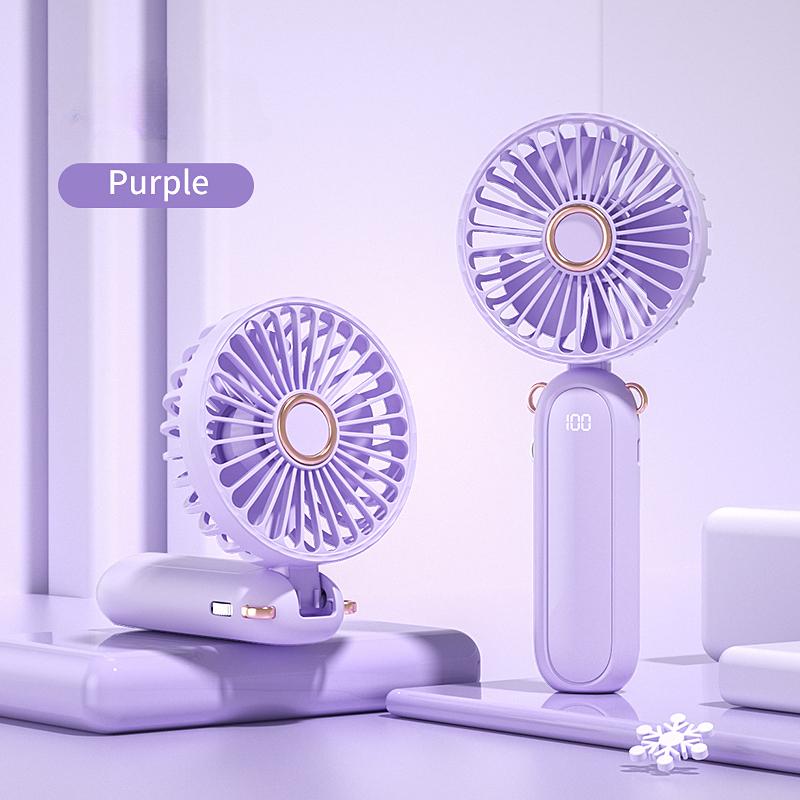 Мини-ручной вентилятор с зарядкой через USB, электрический вентилятор со скоростью 100 оборотов, портативный ручной вентилятор для летнего охлаждения, кондиционер