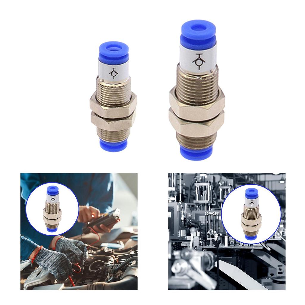 Push To Connect Fitting Coupler 4mm/6mm Smc Type Utility Straight Air Water Line Two Way Connector for Automotive Maintenance