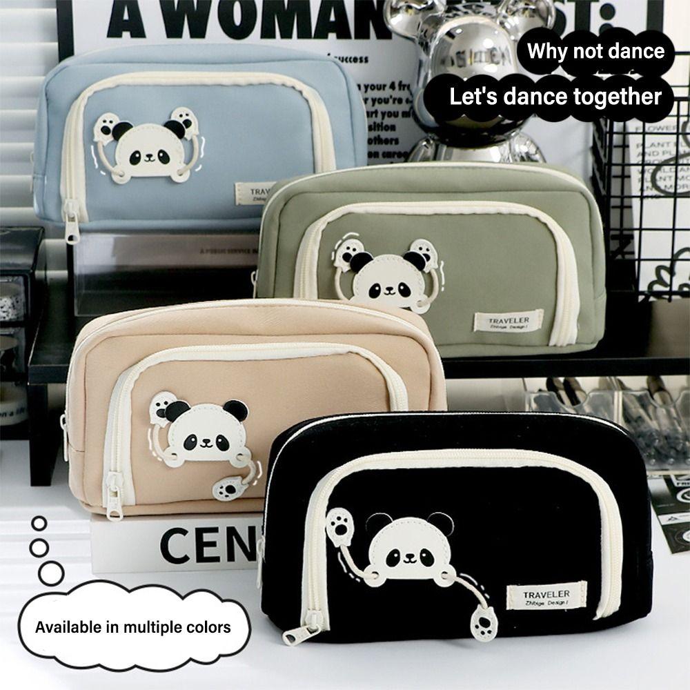 Пенал большой вместимости, двухслойный органайзер для ручек, креативный пенал, подарок