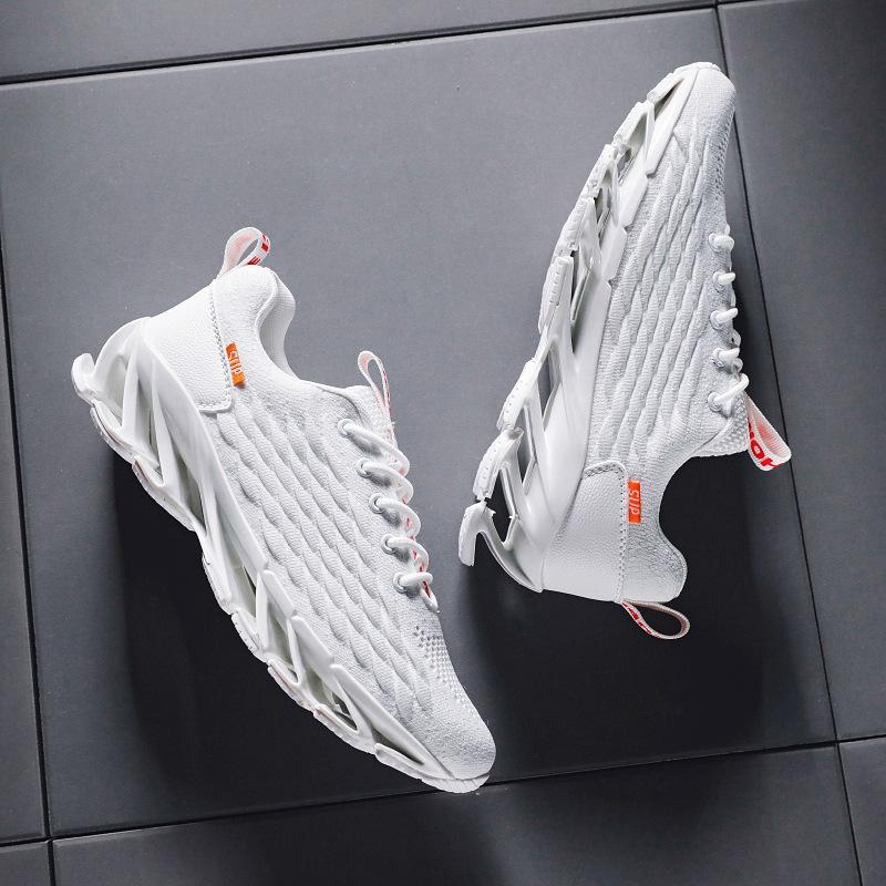 Дышащая мужская обувь большого размера 2025 весна и осень сетка популярная мужская трендовая обувь повседневная спортивная беговая обувь на лезвии мужская обувь