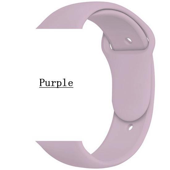 Sport Band For Apple Watch Series 1 2 3 4 5 SE 6 Wrist Strap Soft Silicone for 38mm 40mm 42mm 44mm