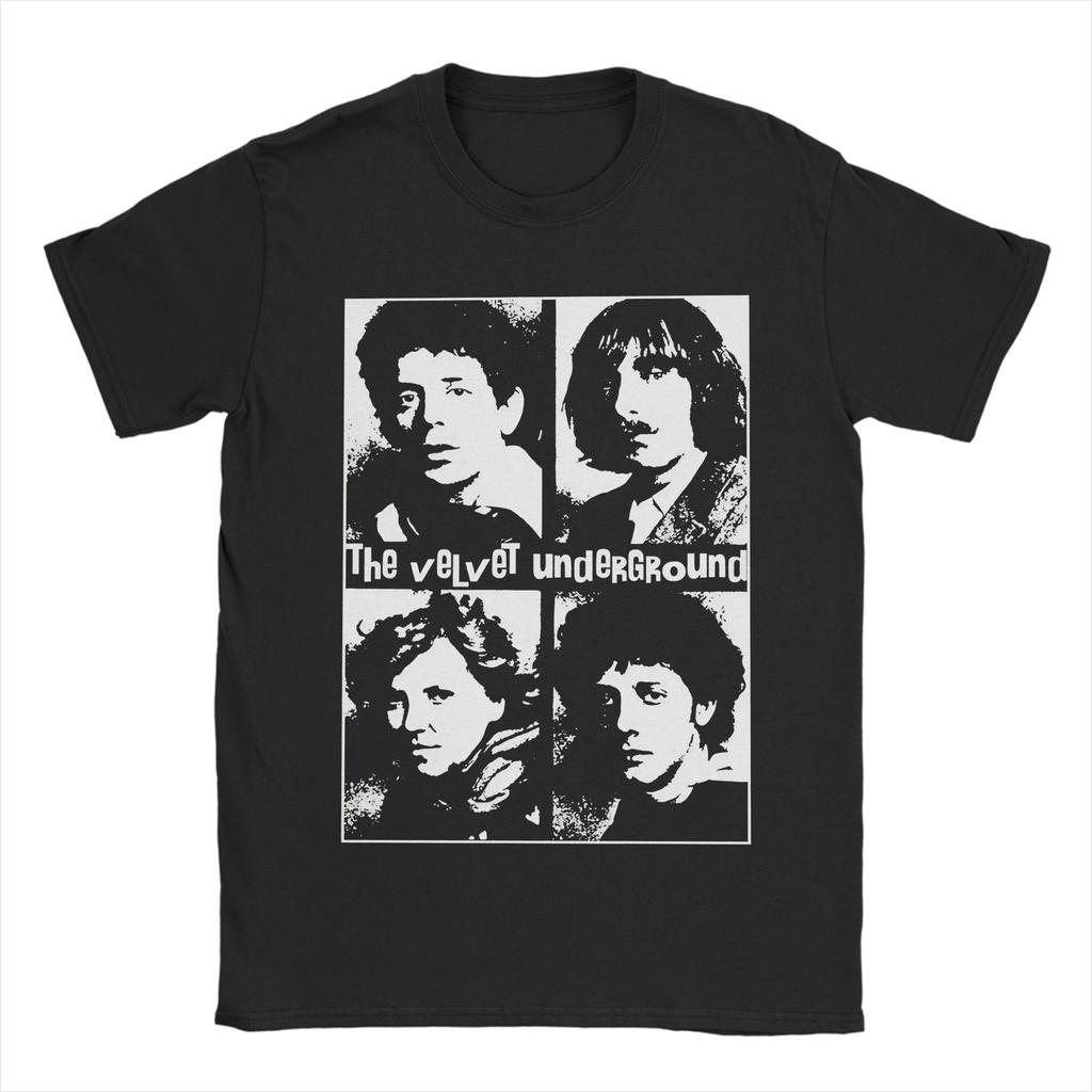 Футболка Velvet Underground Унисекс Хлопковая одежда Хип-хоп Круглый вырез Короткий рукав