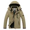 Wish Outdoor Jacket Men's Large Size Plus Velvet Mountaineering Jacket Windproof Jacket warm Thicked Cotton Jacket for Men