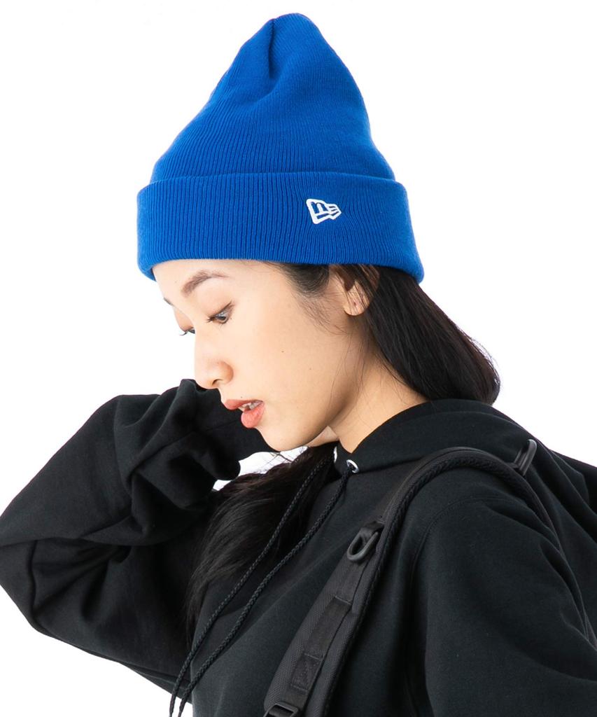 New Era Basic Cuff Knit Beanie Hat Royal Blue Unisex