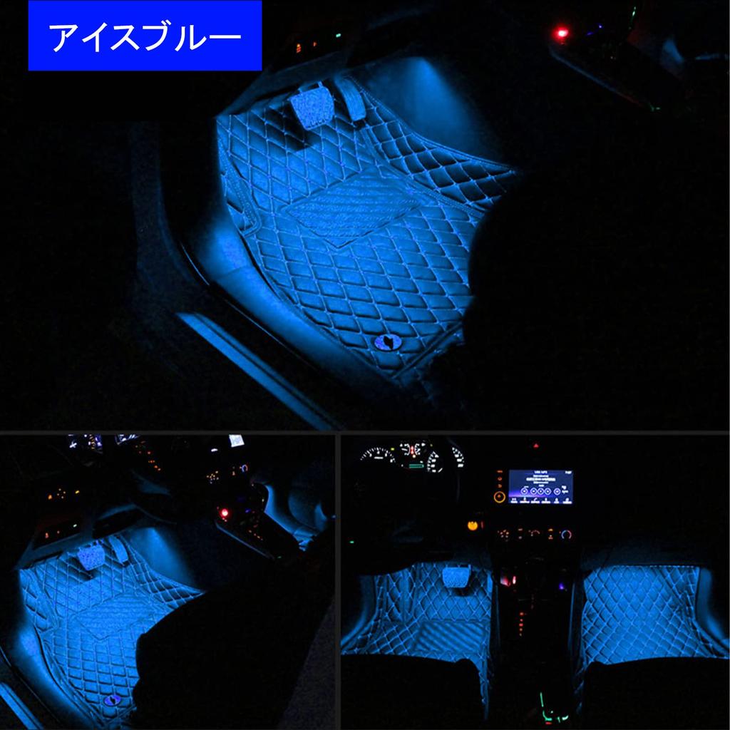 LIKENNY Оригинальная сменная светодиодная внутренняя лампа, Набор из 2 штук, Подсветка для ног, SMD-светодиод, 3 чипа, Автомобиль