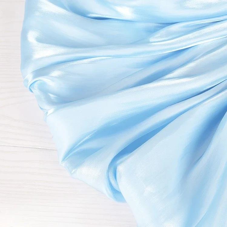 100x150 см Фантомный градиент цвета Стеклянный шелковый атласный тканевый сорочка сценическое платье кристально яркое лицо блестящая ткань DIY кукольный декор