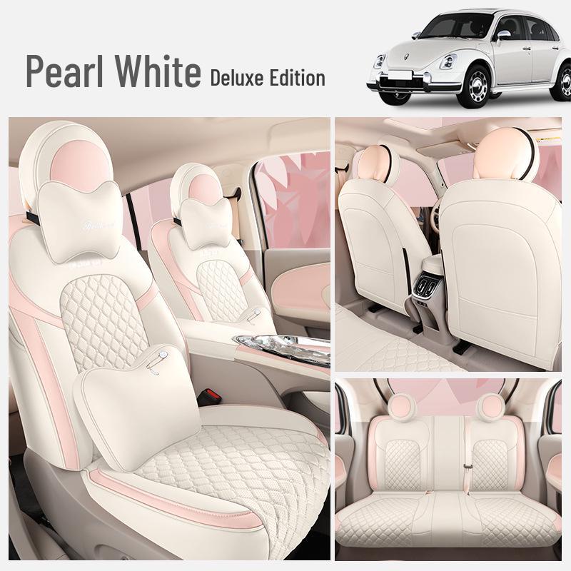 ORA Ballet Cat Cartoon Seat Cushion: All-Season, Full-Wrap Car Seat Cover In Special Leather.